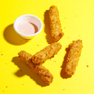 Polpette di spada e maionese al lampone